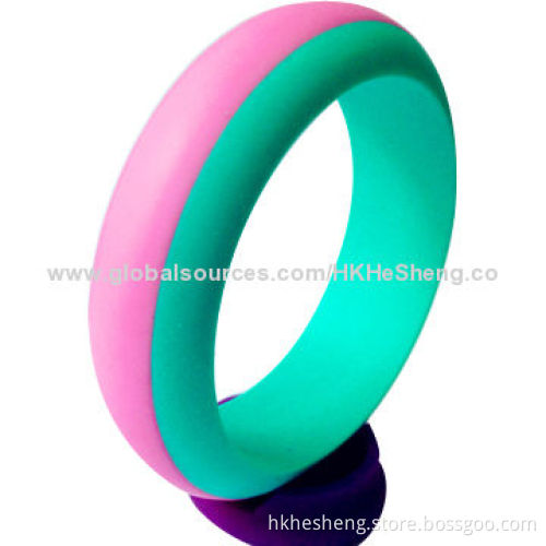 2014 Characteristic Pretty Food-grade Silicone Bracelets, Non-toxic and BPA-free